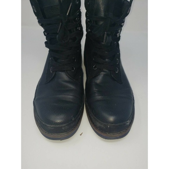 Pajar Canada Earl Flannel-Lined Waterproof Leather‎ Black Boots Size 8.5 main image 4